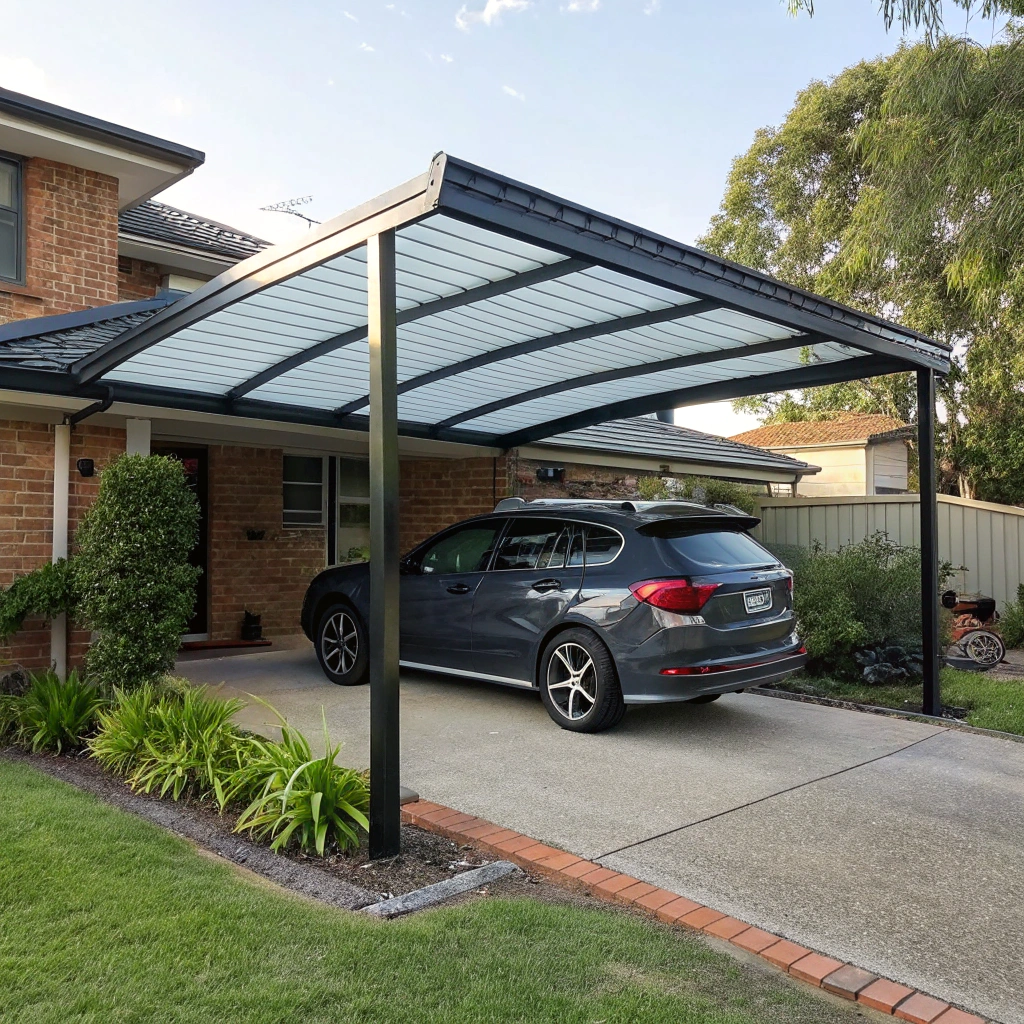 Polycarbonate carport roofing Newcastle residential property